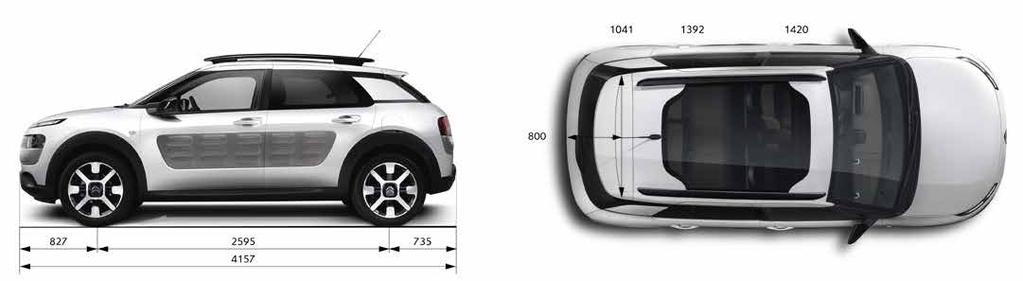 CITROËN C4 CACTUS - AFMETINGEN EN WIELEN Wieldop 15 CLIC