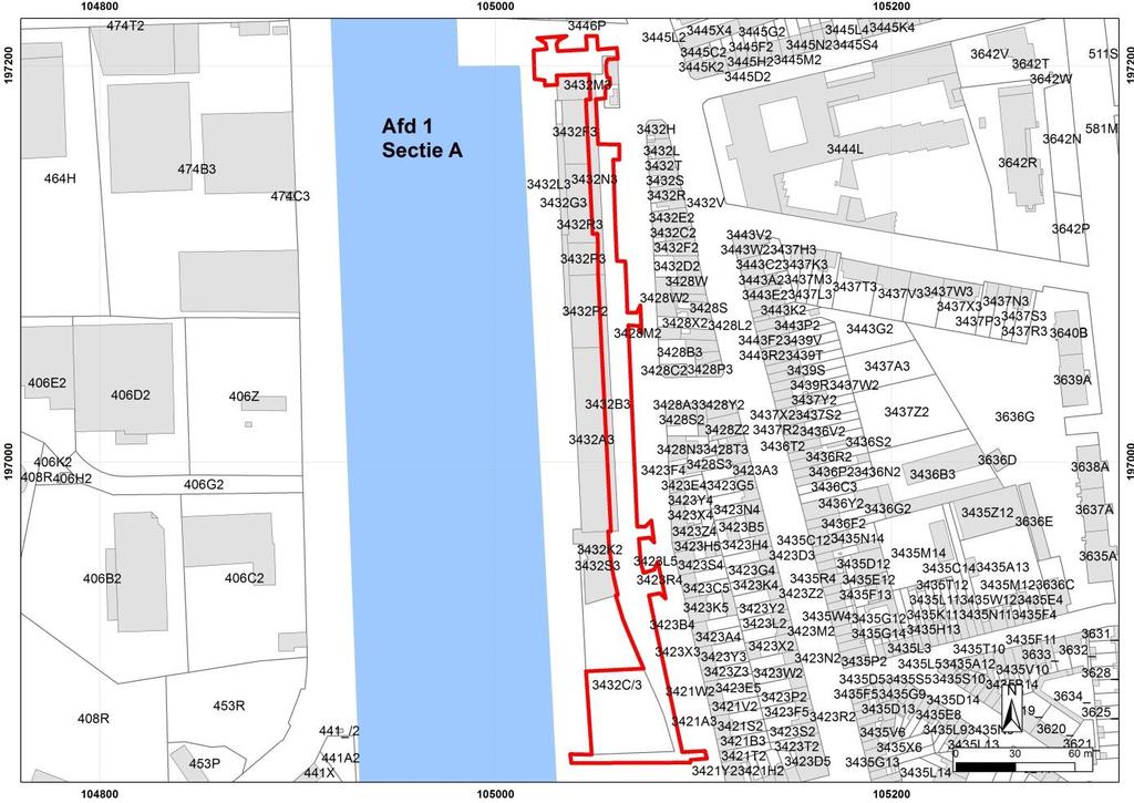 Plan 1: Situering projectgebied op het hedendaags