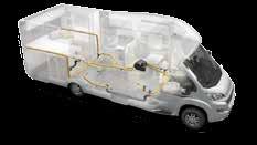 VENTILATIE & KOELING Adria voertuigen zijn ook ontworpen voor comfort, met geavanceerd beheer van luchtstromen, goede ventilatie, getinte ramen en de mogelijkheid om een airconditioning aan te