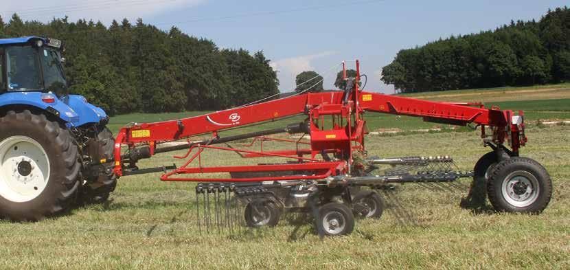 Schudders en harken Zachte grasbehandeling Alle harken en schudders van JF zijn bijzonder sterk en zijn grondig getest.