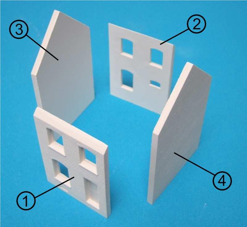 4. Assemblage de la version A. (pour la version B : voir 5). Samenstelling van de versie A. (voor versie B : sie 5). Important.