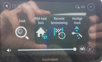 correcties van de TomTom ook niet meer.