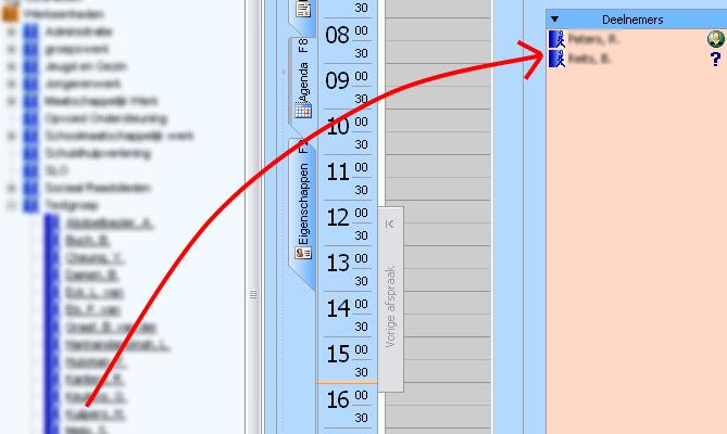 1.2. De afspraak configureren. Kleur van de afspraak in de agenda. Berichten als bijlage in de afspraak. Kleur van de rand van de afspraak in de agenda.