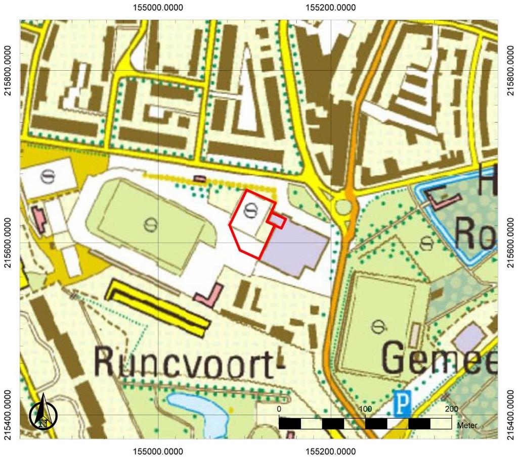 8 Merksem Rodeloopstraat 2 Oppervlakte onderzoeksgebied: ca. 2903 m² Topografische kaart: Figuur 2: Topografische kaart met aanduiding van het onderzoeksgebied (https://www.dov.vlaanderen.