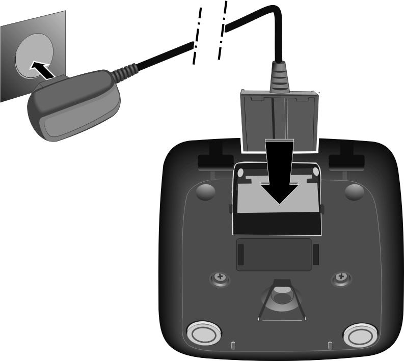 Netadapter in het stopcontact steken 2.