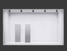 Ondanks het aandeel van strooilicht is voor een lichtoplossing met conventionele LED-reflectortechniek bij vergelijkbare gelijkmatigheid en verlichtingssterkte een groter aantal wallwashers nodig.