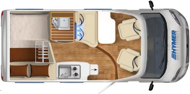 Indelingen en technische gegevens HYMER Van 314