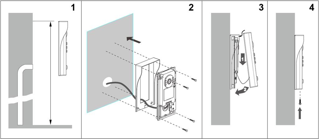 Bescherm het toestel tegen trillingen en vallen. Er kunnen storingen optreden in het beeld of geluid als het toestel of de bedrading te dicht bij een elektromagnetisch veld wordt gemonteerd.