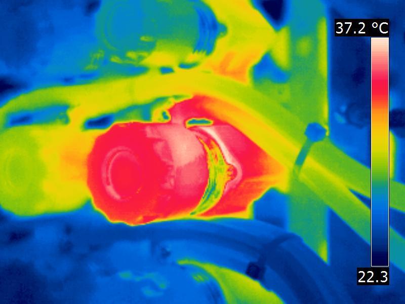 Thermografie inspectie Foto IR_594 Foto 595 Naam verdeler Cameramodel