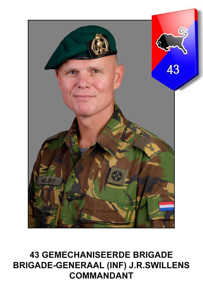 Voorwoord commandant 43 Gemechaniseerde Brigade Programmaboekje Grebbeberg Masters 2017 Beste militairen, veteranen, genodigden, Militairen dienen Nederland.