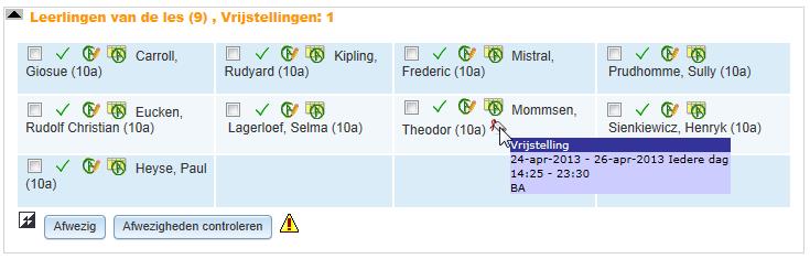 WebUntis Klassenboek 46 Mommsen vastgelegd, dat hij de school van 24 tot en met 26 april om 14:25 uur mag verlaten. De Vrijstellingsredenen kunnen bij de basisgegevens worden ingevoerd.