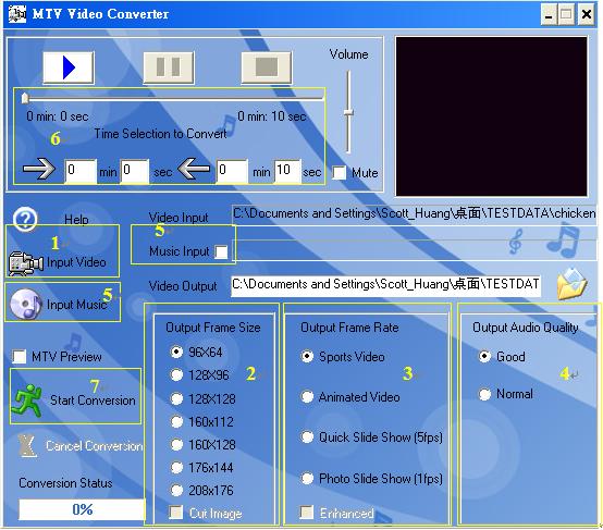 MTV Video conversie software (CD-ROM) (Alleen Windows) Om videobestanden te kunnen afspelen op uw Ricatech RC1300 dienen de videobestanden eerst geconverteerd te worden voor weergave op het