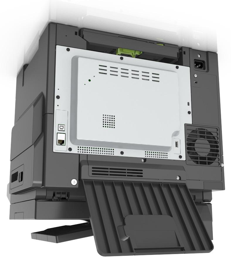 Printer beveiligen 208 Printer beveiligen De vergrendelingsfunctie gebruiken De printer heeft een vergrendelingsfunctie.