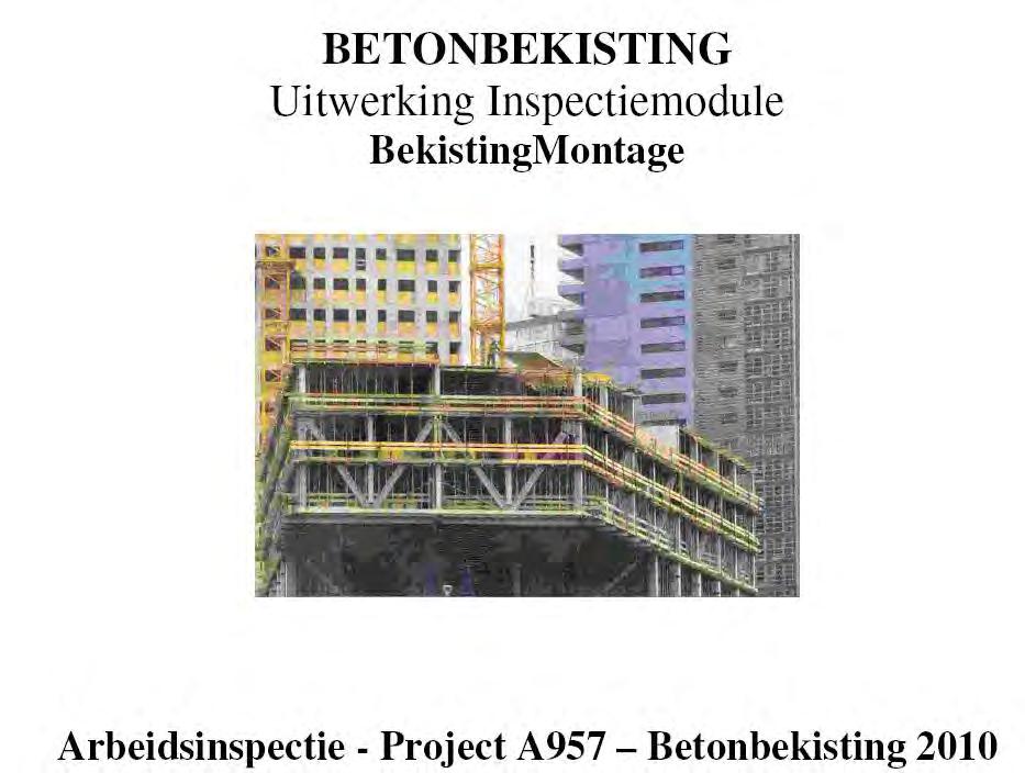 Inspectiemodules Module 1: BETONBEKISTING Uitvoering