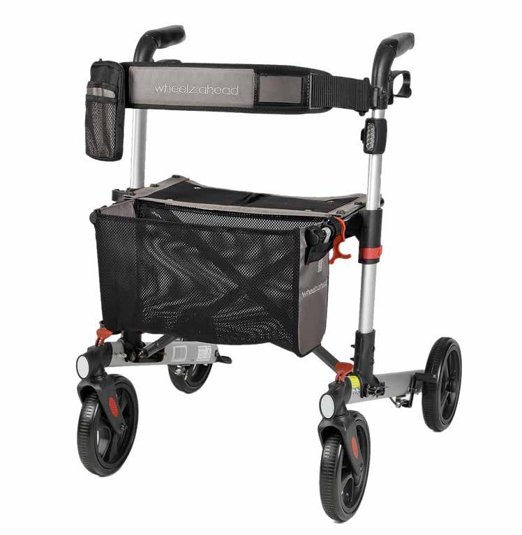 Dubbel opvouwbaar Als 1 e ultra lichtgewicht rollator is de MAGNA> dubbel opvouwbaar, een techniek die we