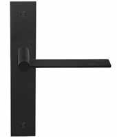 unsprung lever handle attached to plate fixings visible on one side only EGB LSQB blind plaatje blank escutcheon blind plaatje blank escutcheon 65 25 82 25 82 * 25