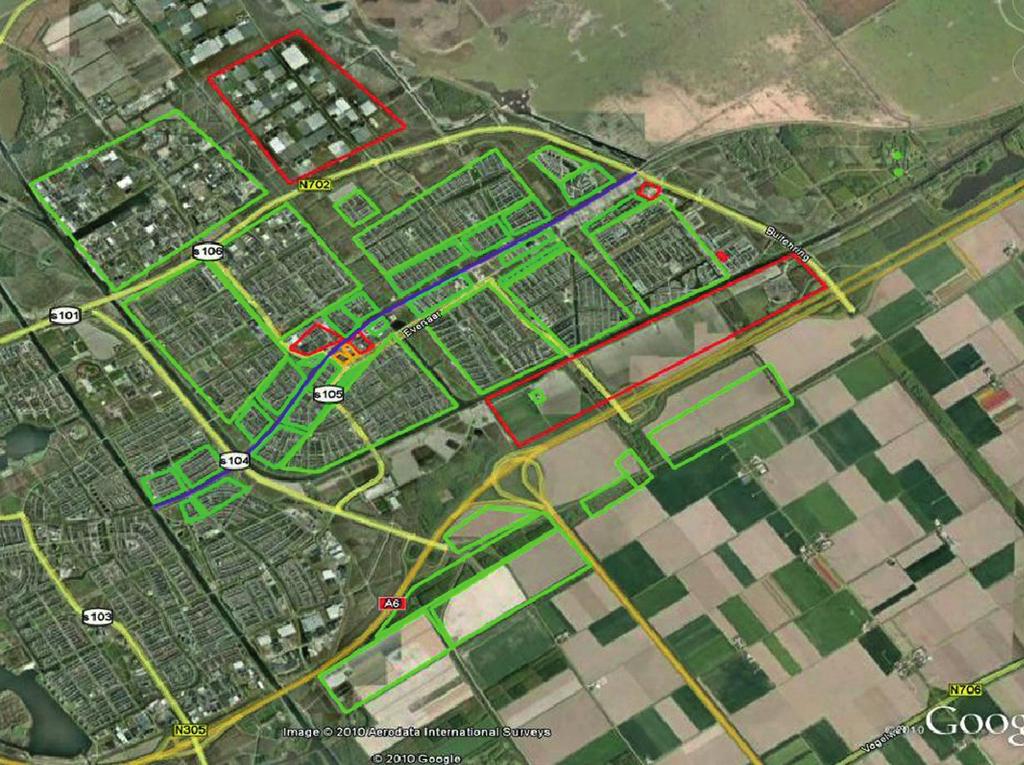 Legenda Gebieden met woningen Gebieden met kantoren en bedrijventerreinen Gebieden met