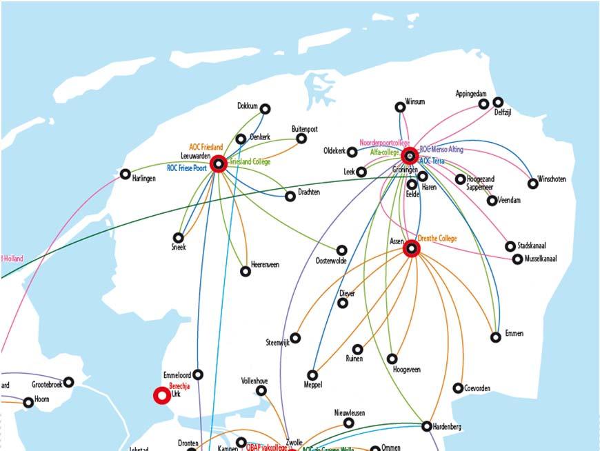 2. Arbeidsaanbod van MBO 2. Arbeidsaanbod van MBO Arbeidsaanbod van MBO: instellingsinformatie Noord-Nederland kent in 2013 acht aanbieders van middelbaar beroepsonderwijs.