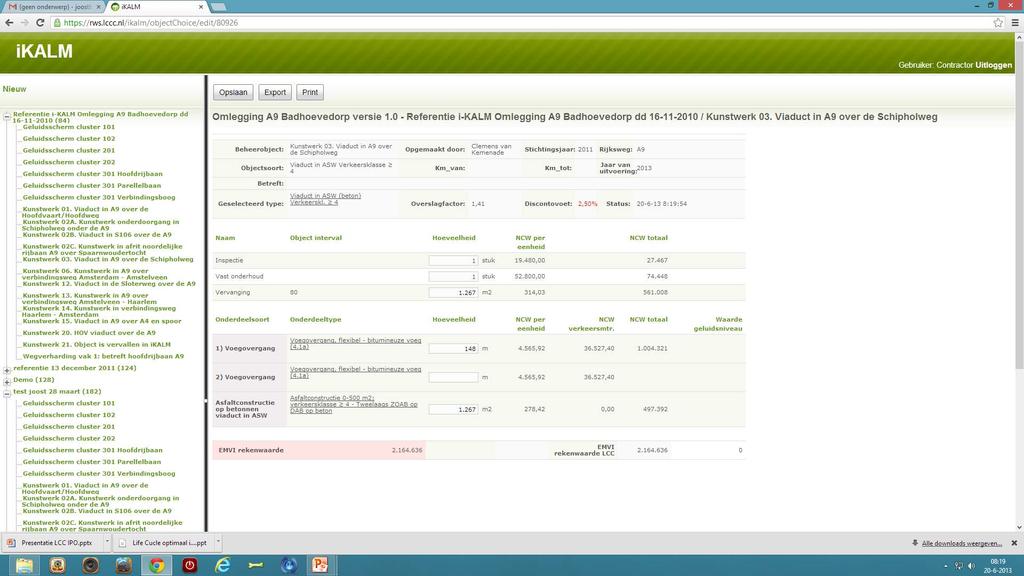 ikalm 44 LCC optimisation