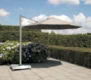 Wanneer de parasol wordt gesloten, kan uw tafel blijven staan (geldt niet voor XL-versie).