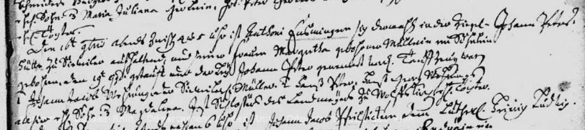 2 1. (Johann) P(i)eter Ensminger (1740-1788) 16.11.1740 geboorte Johann Peter Enßminger (= Pieter?