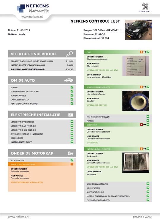 wat het advies is ten aanzien van aanvullende werkzaamheden.