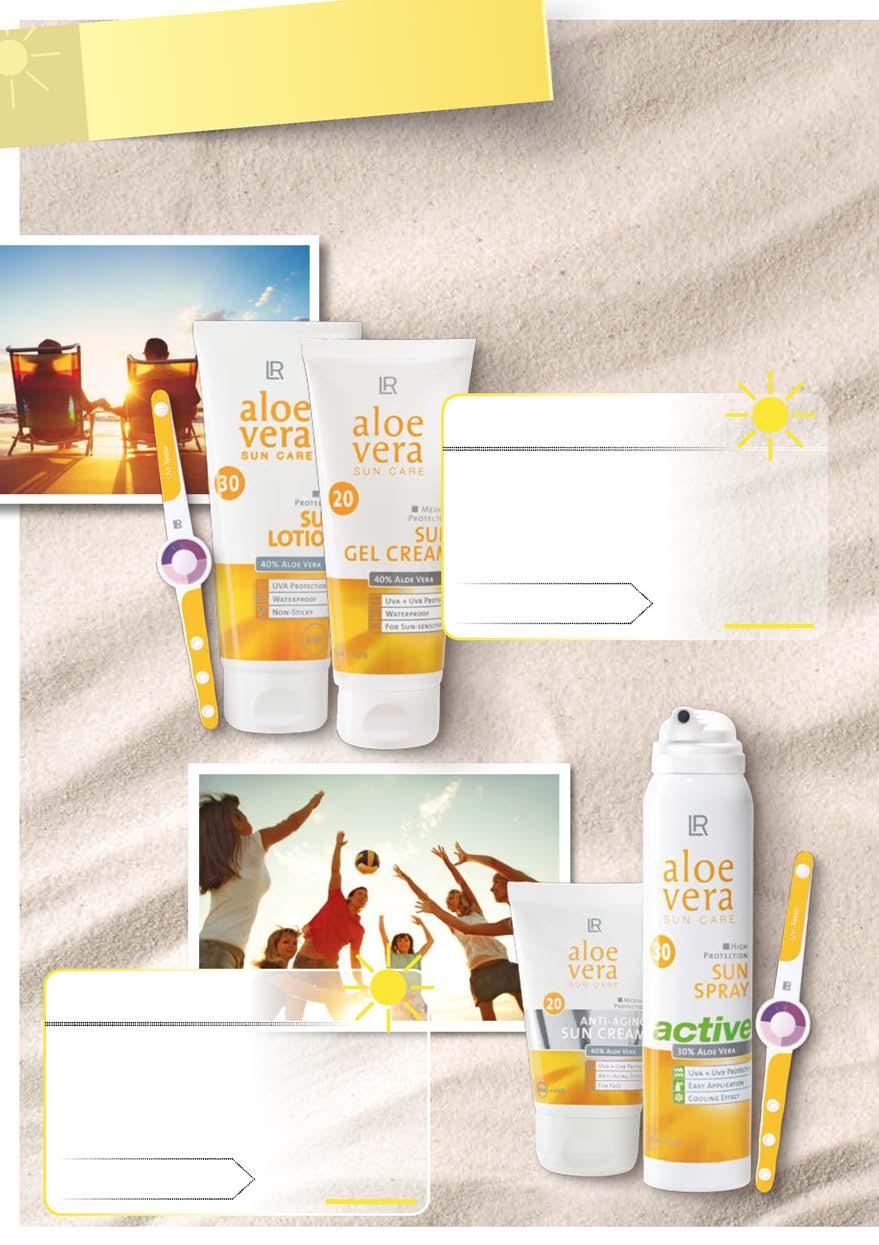 Mijn perfecte zomerdag: Met mijn allerliesten aan het strand UV-bescherming en verzorging voor iedere eis MET ALOE VERA SUN NU 18 % BESPAREN Aloe Vera Sun Protection Set I Aloë Vera zonnegel-crème