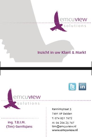 Emcuview Solutions Dit onderzoek is bestemd voor de VVV Tourist info / gemeente Hof van Twente en andere betrokkenen bij de organisatie.