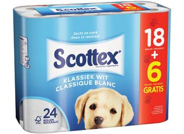 SCOTTEX toiletpapier wit of