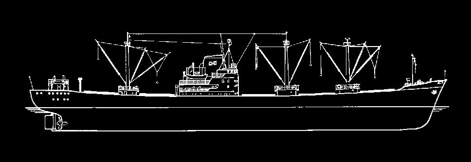 niet leden: 106,08 Inhoud: algemeen plan; sp/lijnen; kleurenschema l.o.a. 158 cm 16.10.078 vrachtschip ms "Amstelhoek" (1960) - Red.