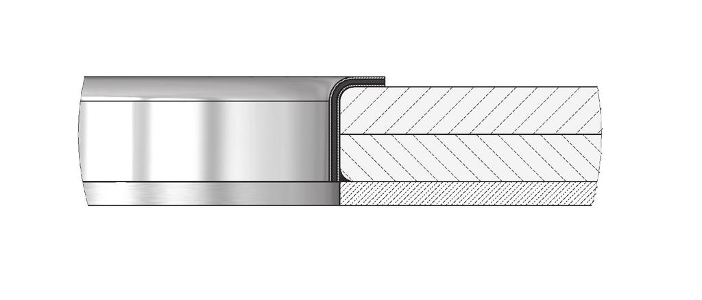 3. Toepassing in Solid Surface Aluminium tape Thermo tape Aluminium tape Let op Tape mag niet omgevouwen om de rand zitten Fig. 11 Warmtegeleider 3e.