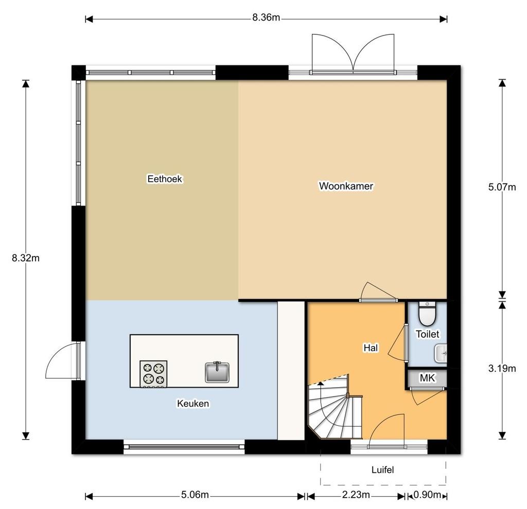 Plattegrond begane grond