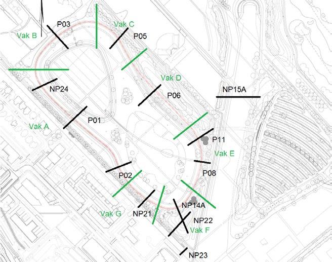 In tabel 21 wordt onderscheid gemaakt in de beschouwing van het ontwerp van de nieuwe kade op geotechnische faalmechanismen en de verificatie van veiligheid van de bestaande kade.