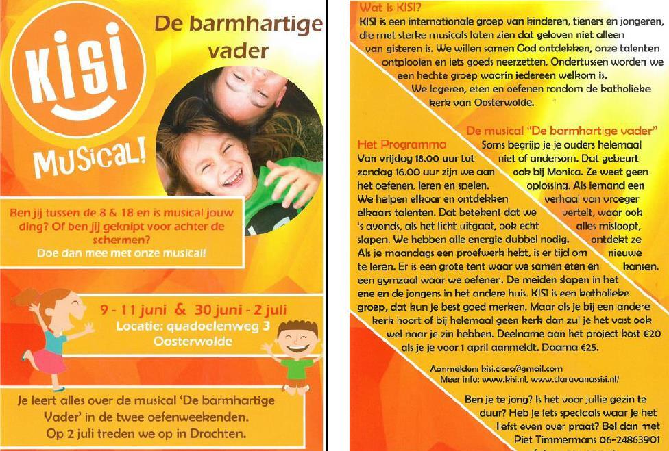 Algemeen Wanneer u de naam van Myriam Oosting bij de aanmelding vermeld krijgt u ook na 1 april de korting. Nieuw vanuit de MR De afgelopen periode heeft de MR meerdere keren vergaderd.