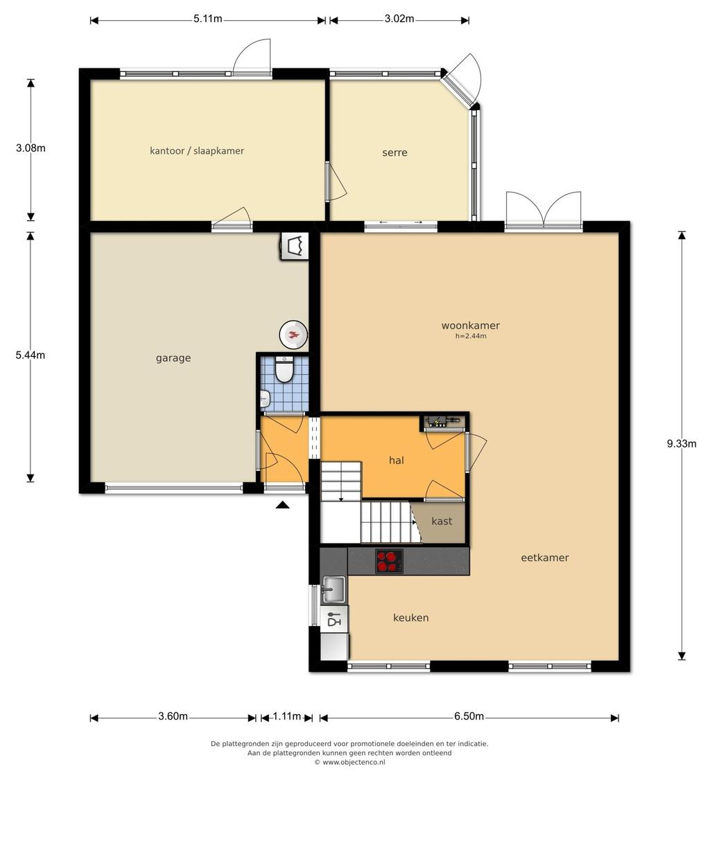 Plattegrond begane