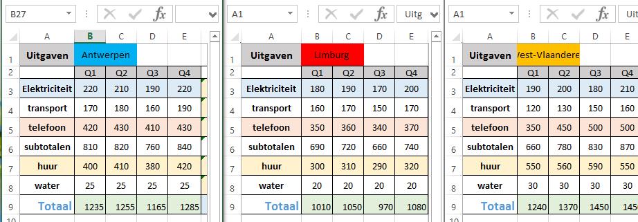 Indien u dit tabel per tabel doet duurt dit2 40, wanneer u dit in 1 keer doet slechts 45.