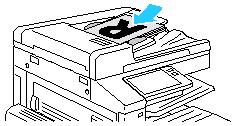 Xerox Apps Een kopie maken Zo maakt u kopieën: 1. Druk op het bedieningspaneel van de printer op de toets Home. 2. Om de vorige app-instellingen te wissen, raakt u Opnieuw instellen aan. 3.