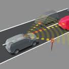 Drie actieve veiligheidstechnologieën: het Pre- Collision System (PCS), Lane Departure Alert (LDA) en Road Sign Assist (RSA) vormen het hart van