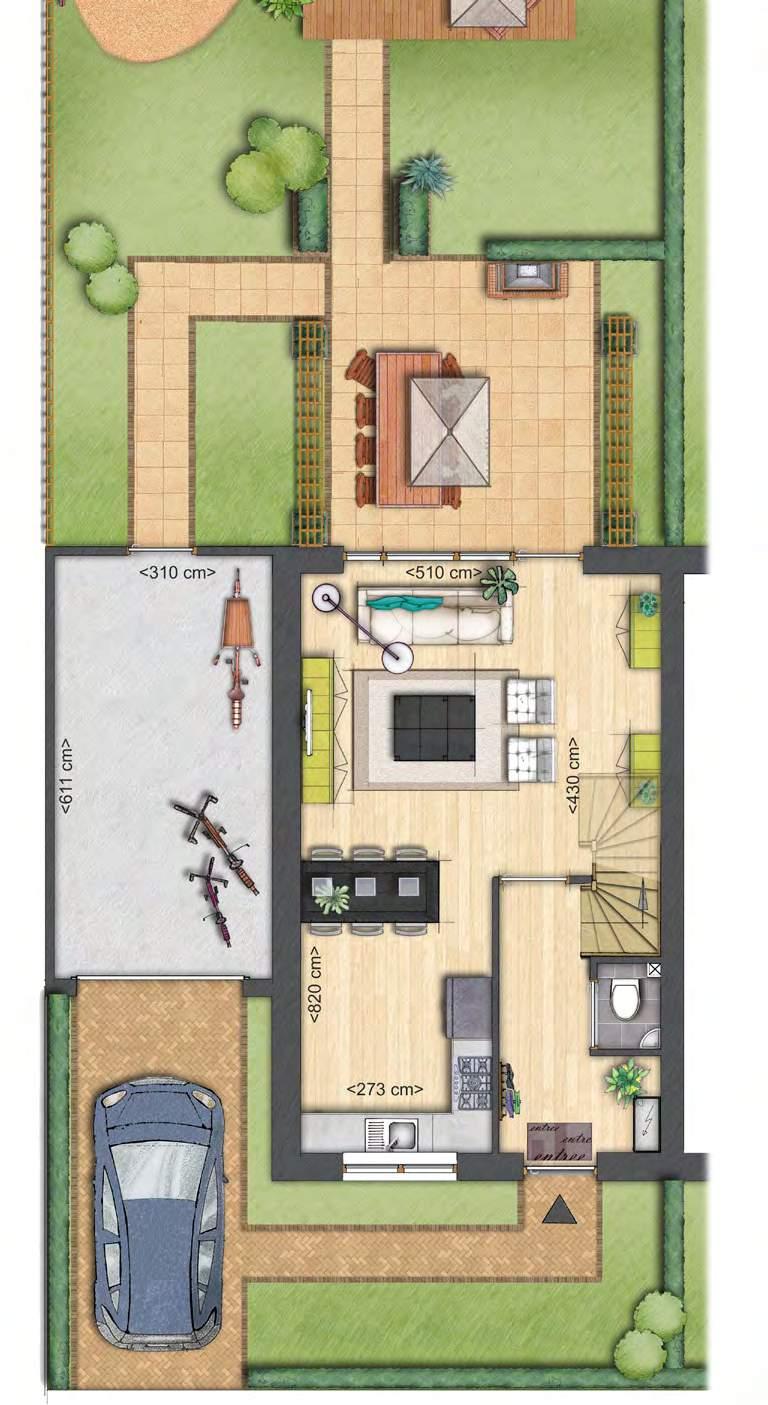 PLATTEGRONDEN RIJWONING HOEKWONING Woning