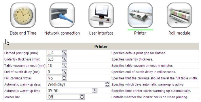 Module Instellingen Printerinstellingen # [43] Printerinstellingen Hiermee kunt u het volgende instellen: Doorvoerhoogte