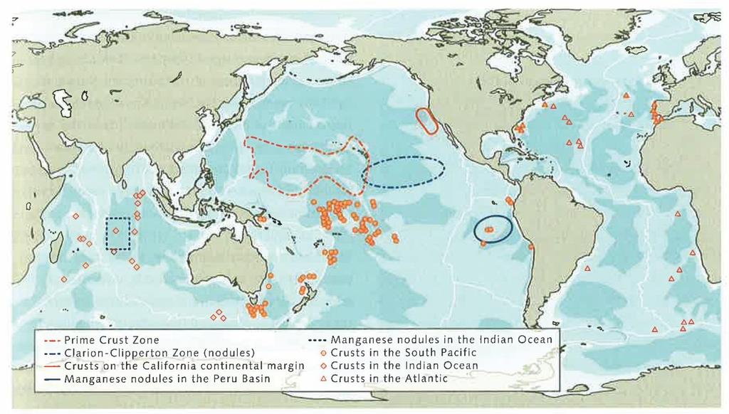 * 33.000 submariene vulkanen wereldwijd, 57% in Pacifische Oceaan PCZ: prime crust