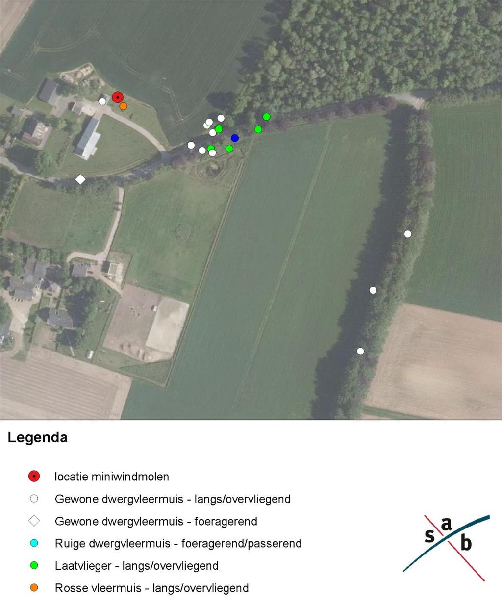 5.2.3 Aanwezigheid essentiële elementen Uit beide veldbezoeken blijkt dat een vliegroute van de gewone dwergvleermuis en de laatvlieger aanwezig is langs de Koningsweg.