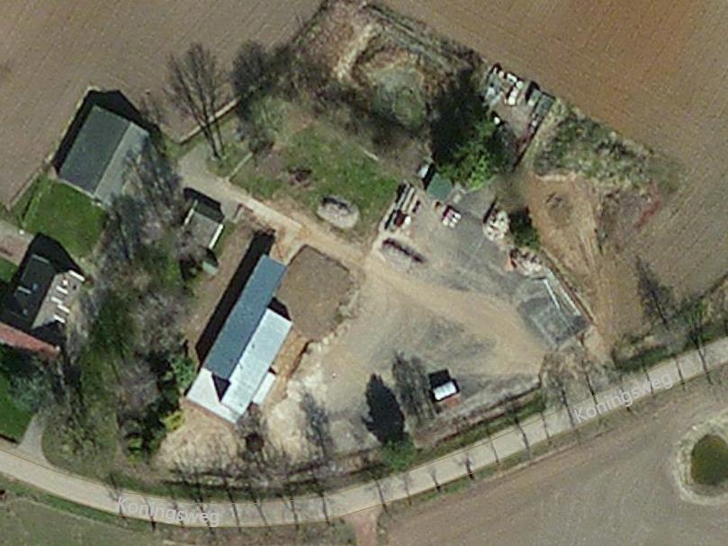 Luchtfoto met preciezere ligging locatie miniwindmolen