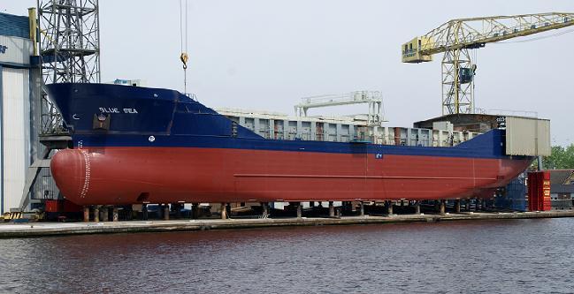 BLUE BAY 9370276 (NB-179), 9-9-2011 (e) in beheer bij Wolfgang Grimpe Marine Consulting & Co., Hamburg. (Foto: R. Zegwaard, 19-7-2011).