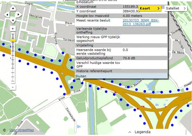 Wegverkeerslawaai Wegen infra Eindhoven noordwest In het akoestisch onderzoek voor bestemmingsplan Infrastructuur Eindhoven noordwest (oplegnotitie) is de geluidbelasting ten gevolge van de nieuwe