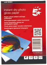 Q5451A 5,29 1 5, 29 Glanzend fotopapier van 260 g/m² Sneldrogend Voor digitale foto s, gescande kleurenfoto