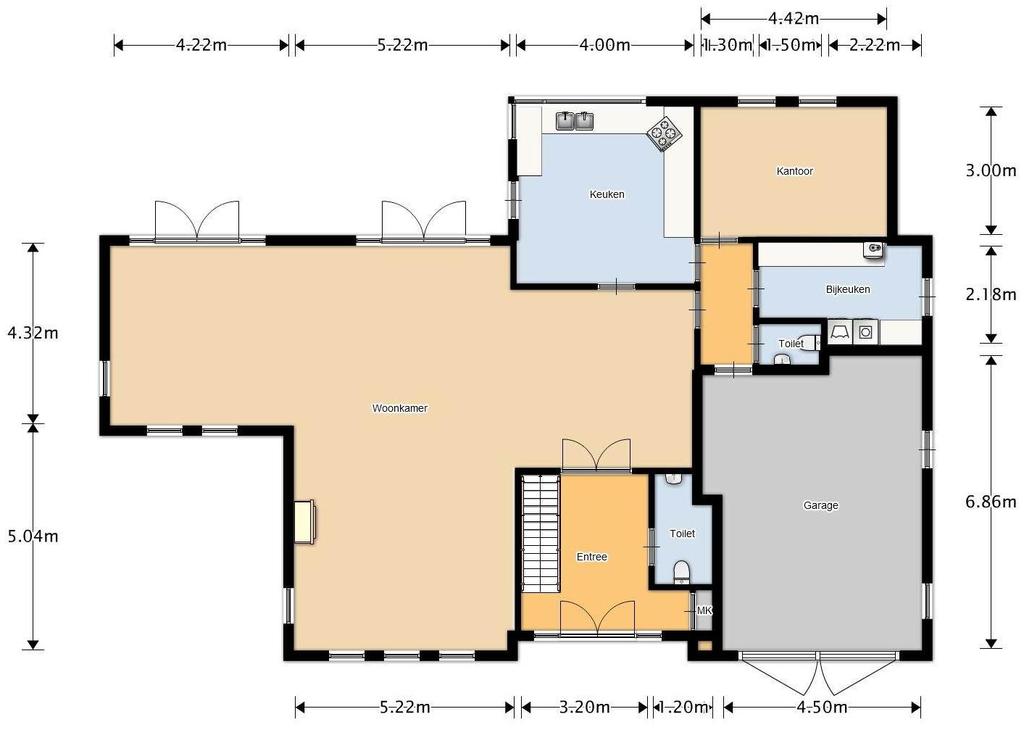 PLATTEGROND VILLA: BLOEDKORAAL 17, EINDHOVEN BEGANE