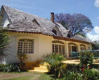 In Arusha kunt u bijvoorbeeld verblijven in onze Safari Lodge: een oase van rust en tropische weelderigheid met uitzicht op