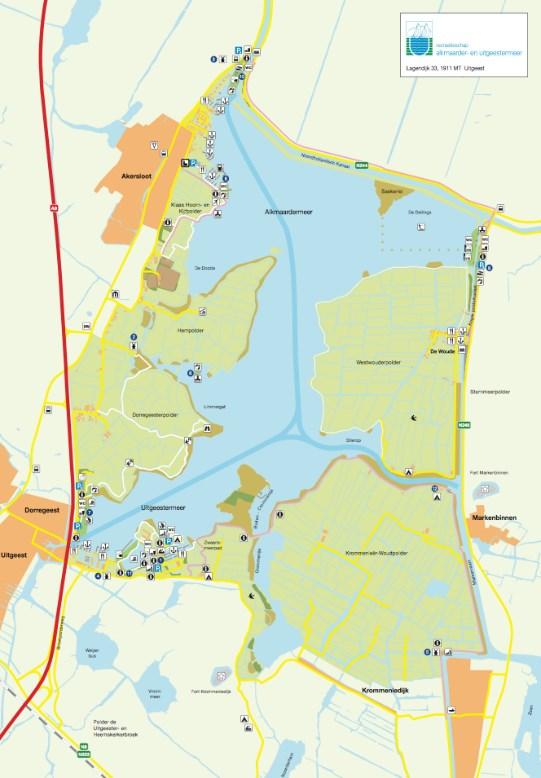 Het vergroten van de recreatiewaarde van het Alkmaarder- en Uitgeestermeer zal het meest haalbaar zijn als aansluiting wordt gezocht op bestaande structuren en mogelijkheden.