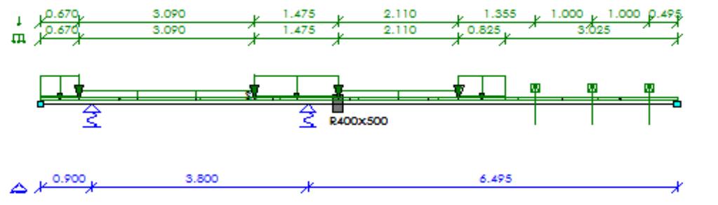 216068 30 24-2-2016 2 1.245 4.355 3.110 v.b. bg. grond = 3,25 2,35 1,00 7,6 kn/m e.g. bg. grond = 5,39 2,35 12,7 kn/m e.g. m.w. = 2,00 0,60 1,2 kn/m e.g. pui = 0,50 2,70 1,4 kn/m 7,6 15,2 kn/m 1 4.